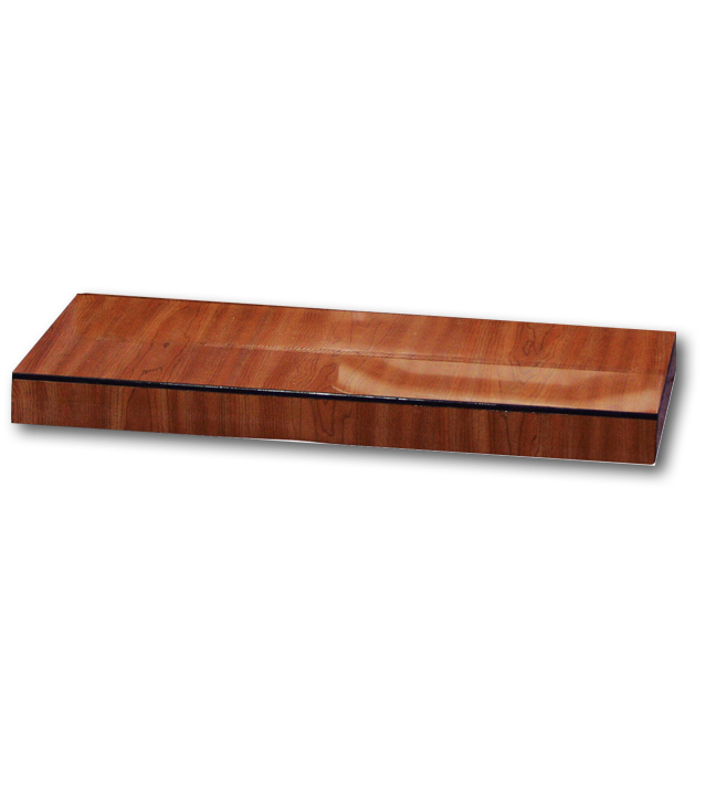 Classic Deli 1-Step Acrylic Wood Grain Riser 24"L x 10"W x 2"H